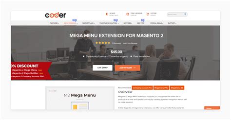 free mega menu magento 2